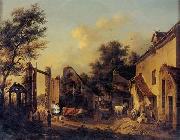 unknow artist European city landscape, street landsacpe, construction, frontstore, building and architecture. 288 Germany oil painting reproduction